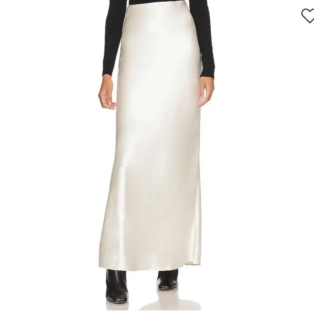 Elegant Cream Maxi Skirt